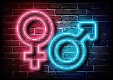 Male Female Neon