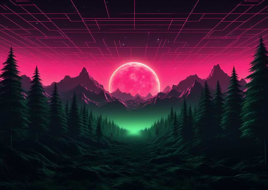 Synthwave Forest