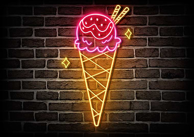 Ice Cream neon
