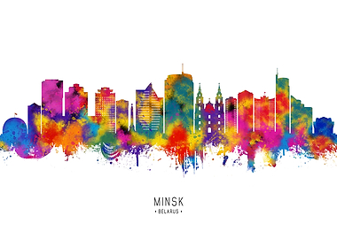 Minsk Belarus Skyline