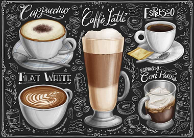 Coffee Vintage Retro Art