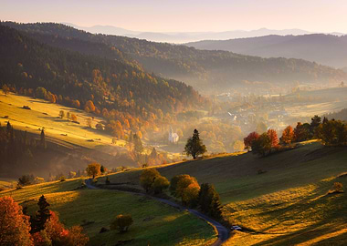 Autumn Tatra Mountain