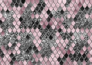 Blush Silver Black Mermaid