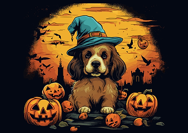 Cute Dog Halloween