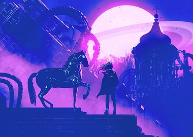 Man and Mechanized Horse