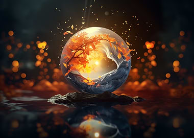 Fantasy Circle Landscape