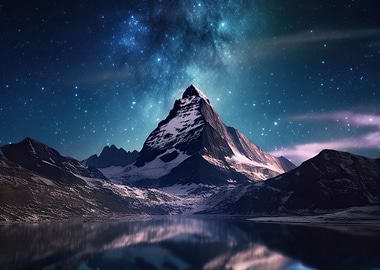 mountains night
