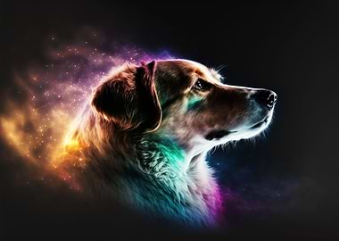 Cute dog in space II