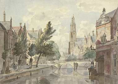 Stone bridge over a canal