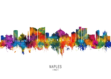 Naples Italy Skyline