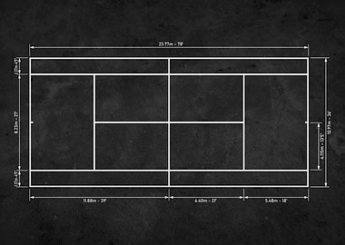 Tennis Court diagram