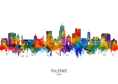 Palermo Italy Skyline