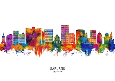 Oakland California Skyline