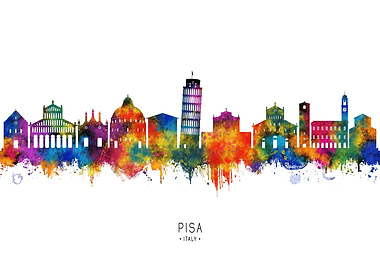 Pisa Italy Skyline