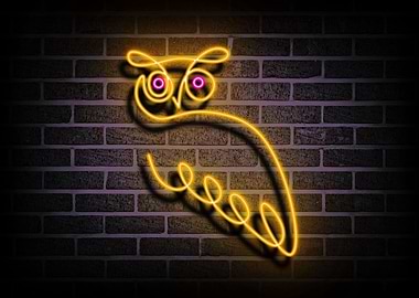 Owl Neon Sign