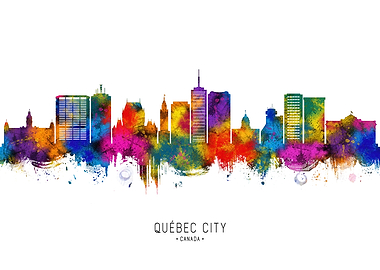 Quebec city Canada Skyline