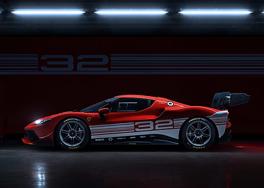 Ferrari 296 Challenge side