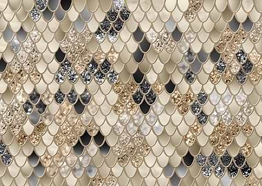 Gold Black Mermaid Scales2