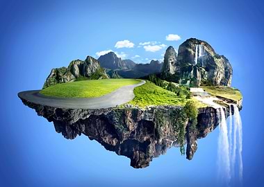 floating island fantasy