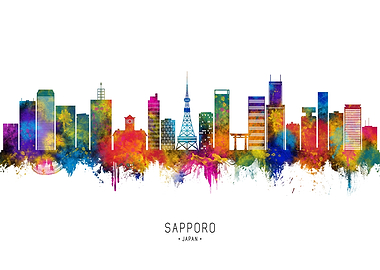 Sapporo Japan Skyline