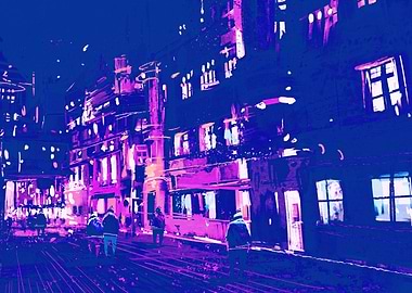 Painting Night Street