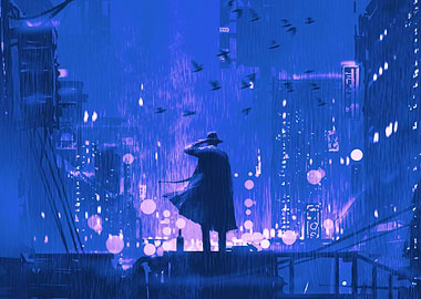 Noir Detective Cyberpunk