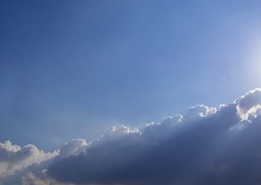 Sunbeam and the clouds