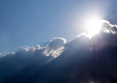 Sunbeam and the clouds