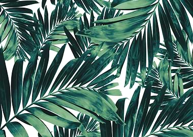 Palm Leaves Pattern Love 1