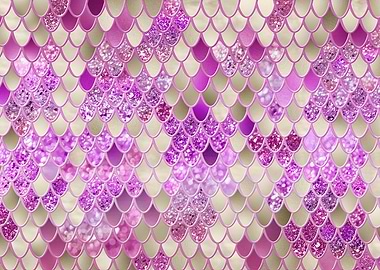 Gold Pink Mermaid Scales 1
