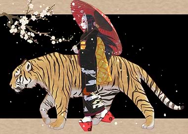 The Tiger and Kimono Girl