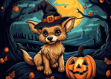 Cute Dog Halloween