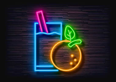Orange Juice Neon
