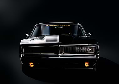 Black dodge charger