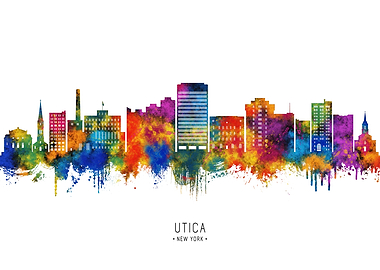 Utica New York Skyline