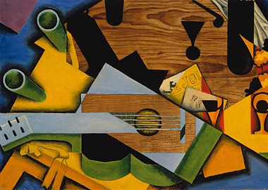 Still Life Guitar Gris