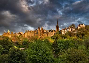 Edinburgh Old Town Skyline