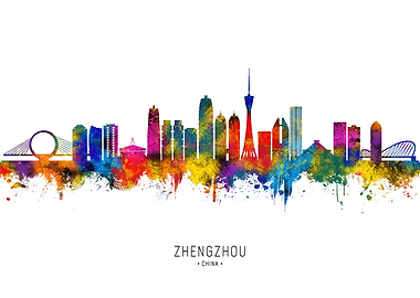 Zhengzhou China Skyline
