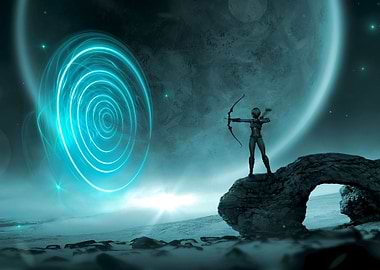 Fantasy space archer