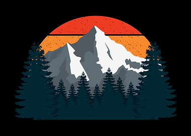 Mountain Retro Vintage