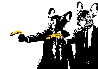 french bulldog ilustration