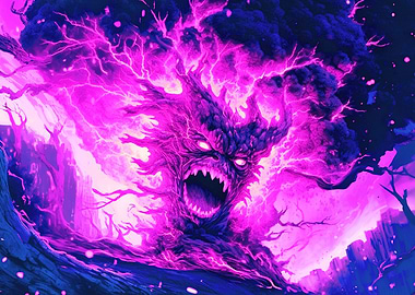 Fire Elemental Cyberpunk