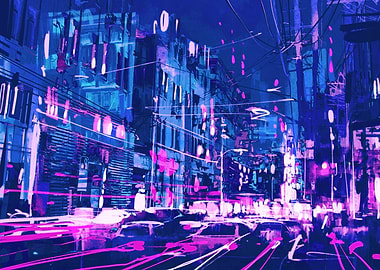 City Street Cyberpunk