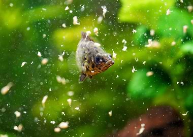 Leopard bush fish aquarium