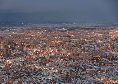 Sapporo Skyline at Dusk