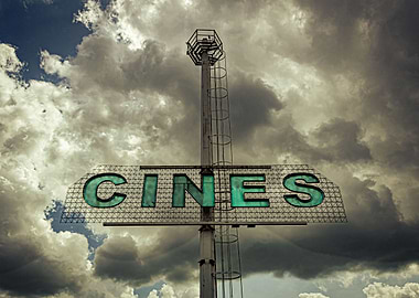 Cens sign in the cloudy sk