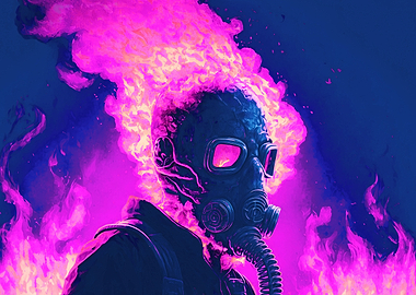 Gas Mask Cyberpunk