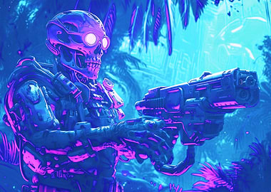 Pirate Captain Cyberpunk