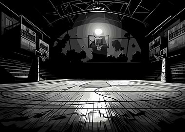 Abandoned Basketball Court