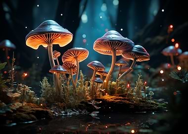 Mushroom village party